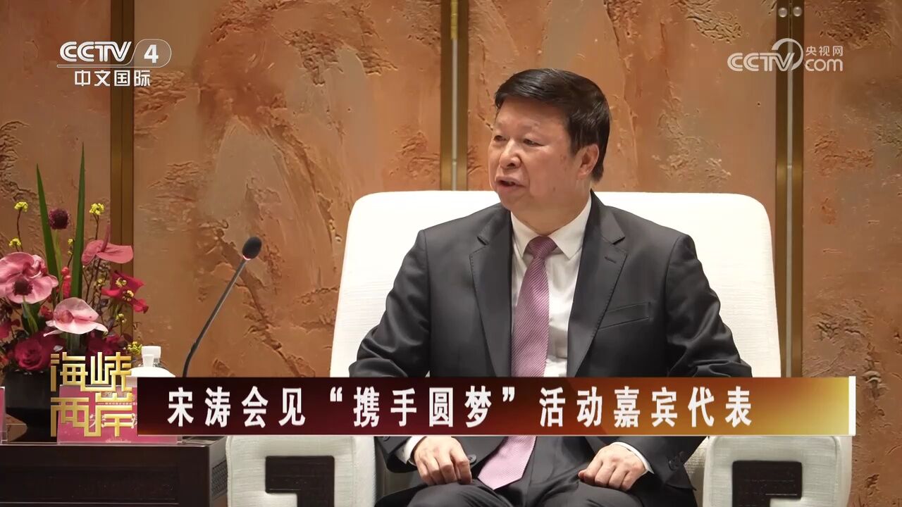 宋涛会见“携手圆梦”活动嘉宾代表