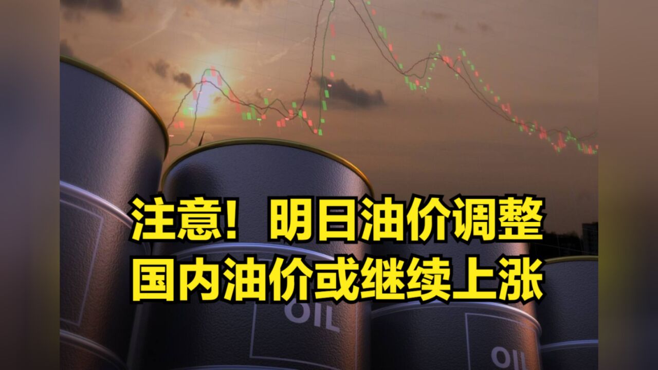 注意!明日油价调整,国际油价收跌,国内油价或继续上涨