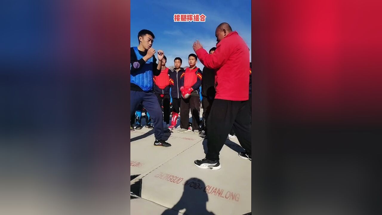 接腿摔组合接腿摔武术散打