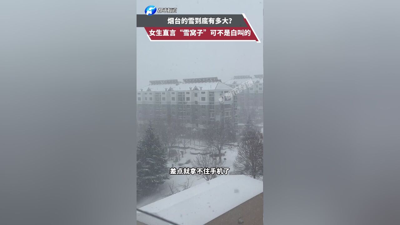 烟台的雪到底有多大?女生直言“雪窝子”可不是白叫的!