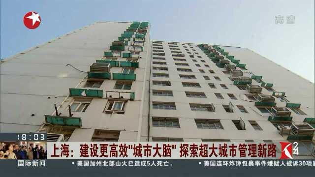 上海:建设更高效“城市大脑”探索超大城市管理新路