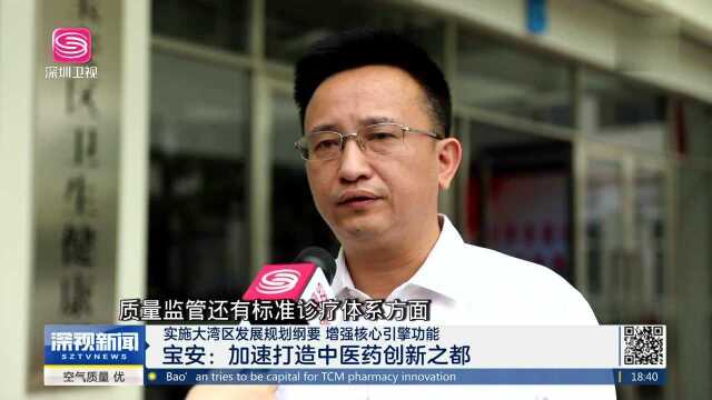 实施大湾区发展规划纲要 增强核心引擎功能 宝安:加速打造中医药创新之都