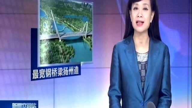 用钢总量超过“鸟巢” 中国最宽钢桥梁钢结构“扬州造”