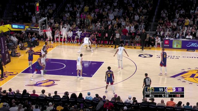 NBA常规赛：掘金vs湖人 中文解说全场回放