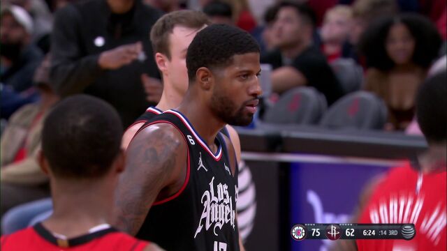 NBA常规赛：快船vs火箭英文原声全场回放