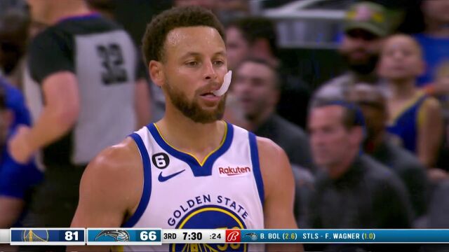 NBA常规赛：勇士vs魔术第3节中文解说回放
