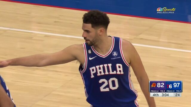 NBA常规赛：太阳vs费城第4节英文原声回放