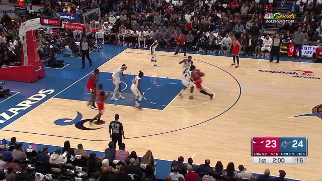 公牛100-102奇才 德罗赞32+6+6比尔准绝杀奇才险胜公牛