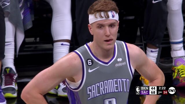 NBA常规赛：篮网vs国王第2节中文解说回放