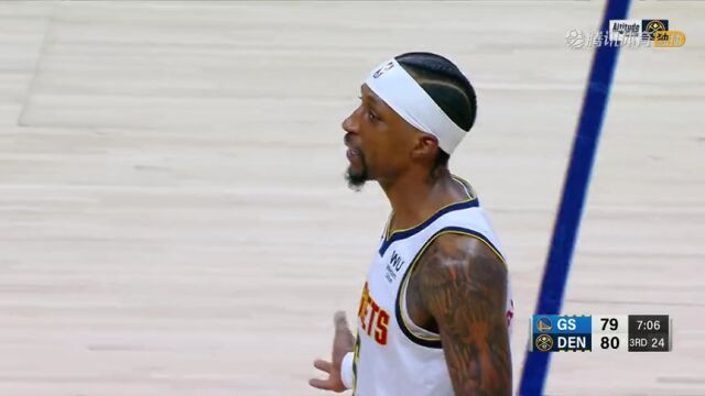 NBA常规赛：勇士vs掘金第3节英文原声回放