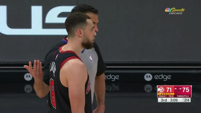 NBA常规赛：老鹰vs公牛第3节中文解说回放