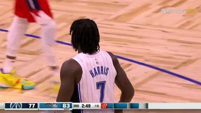 奇才vs魔术第3节中文解说回放