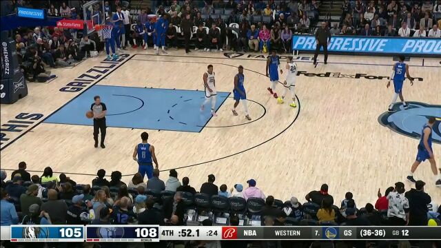 NBA常规赛：独行侠vs灰熊中文解说全场回放