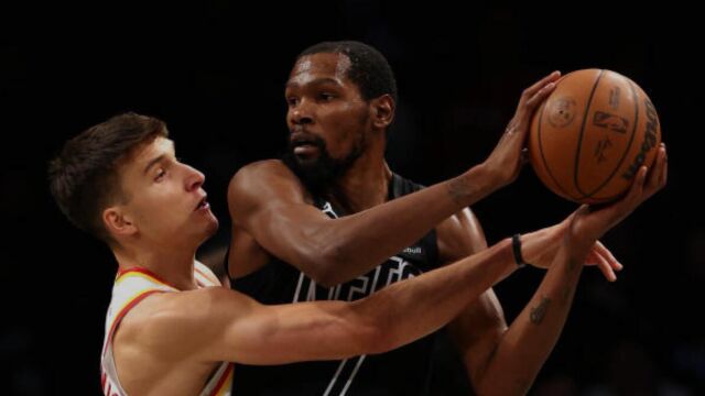 杜兰特vs老鹰集锦 全场34分首节独揽18分奠定基础