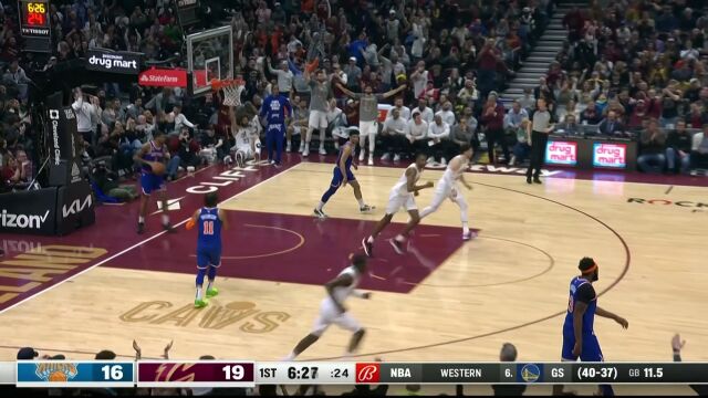 米切尔钉板大帽巴雷特 勒维尔转换三分打停对手