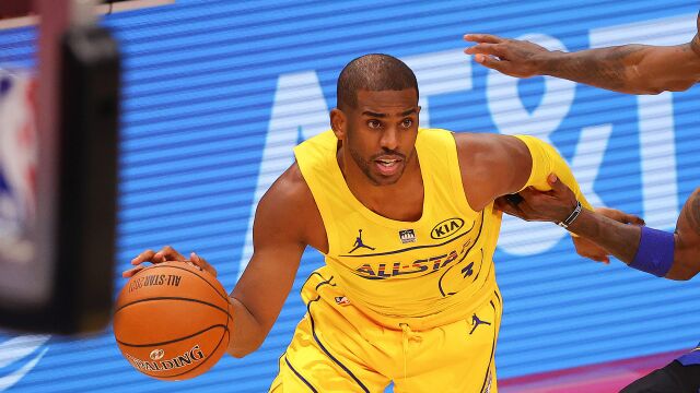 2021NBA全明星保罗集锦 送16助攻加冕全明星历史助攻王
