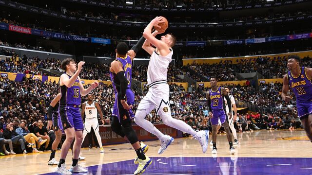 约基奇vs湖人集锦 全场25+11+8连送妙传盘活全队