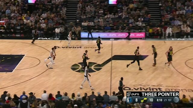 NBA常规赛：独行侠vs爵士第1节中文解说回放