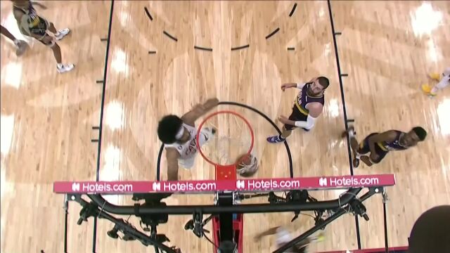 心有灵犀一点通！加兰与阿伦默契二人转空接炸筐