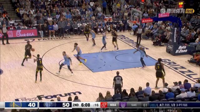 勇士vs灰熊第2节中文解说回放