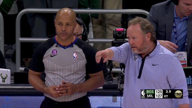 NBA常规赛：凯尔特人vs雄鹿加时赛中文解说回放