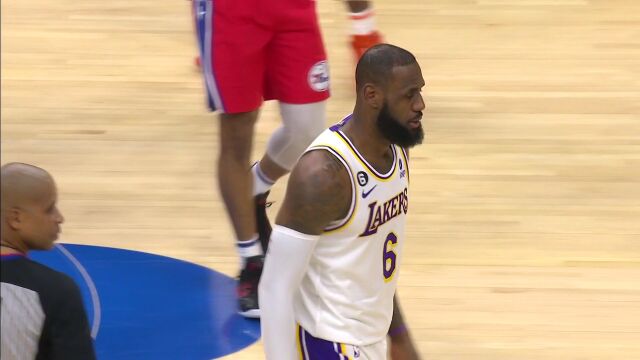 NBA常规赛：湖人vs费城英文原声全场回放