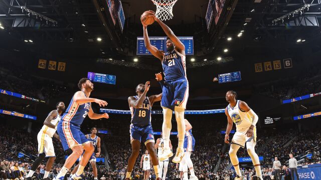 费城112-120勇士 恩比德空砍46分库里29+8勇士力克费城