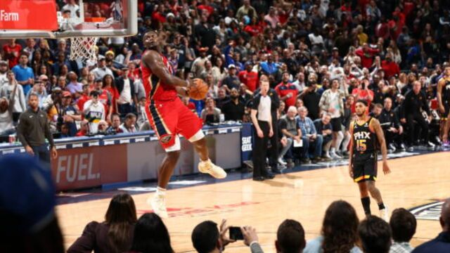 太阳117-128鹈鹕 保罗24+8锡安35+7率队力克太阳稳居西部第一