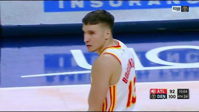 NBA常规赛：老鹰vs掘金第4节中文解说回放