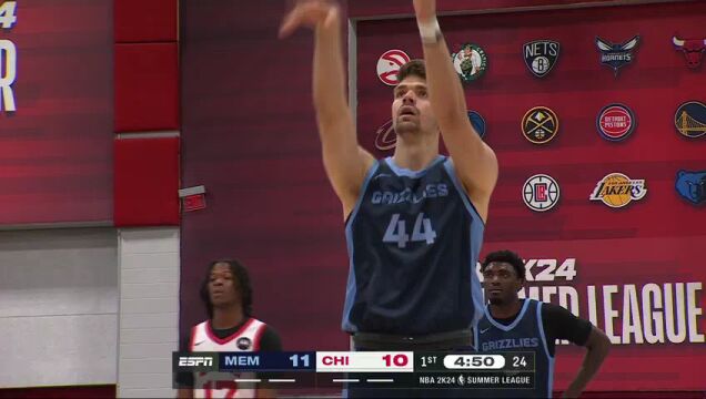 NBA夏季联赛：灰熊vs公牛第1节中文解说回放