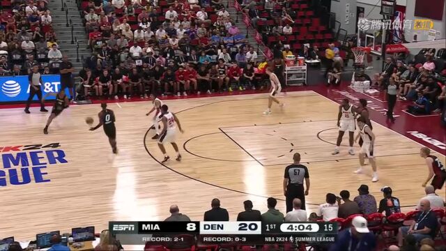 热火vs掘金第1节英文原声回放