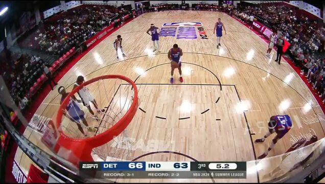 NBA夏季联赛：活塞vs步行者中文解说全场回放