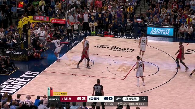 掘金沟通失误再遭抢断 热火火速反击气贯长虹轻取两分