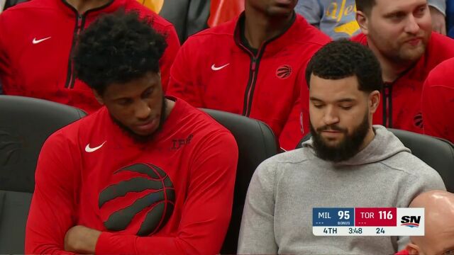 NBA常规赛：雄鹿vs猛龙第4节中文解说回放