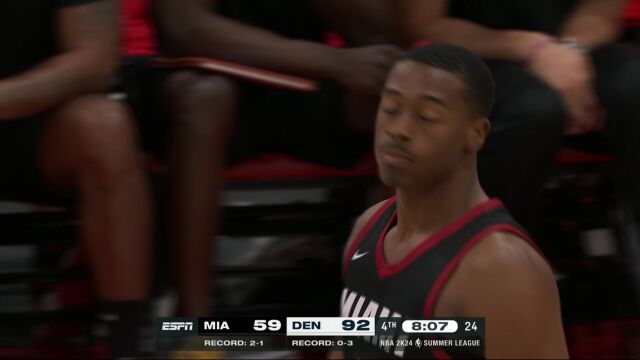 热火vs掘金第4节中文解说回放