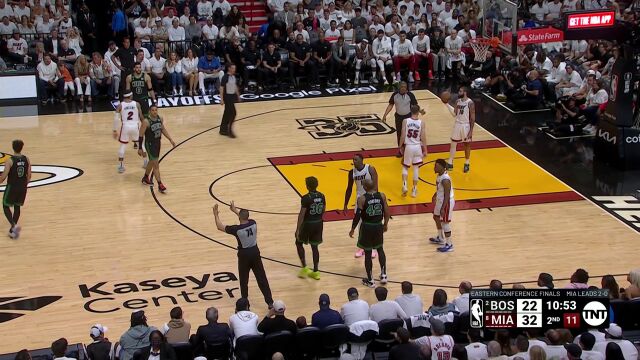 凯尔特人vs热火第2节英文原声回放