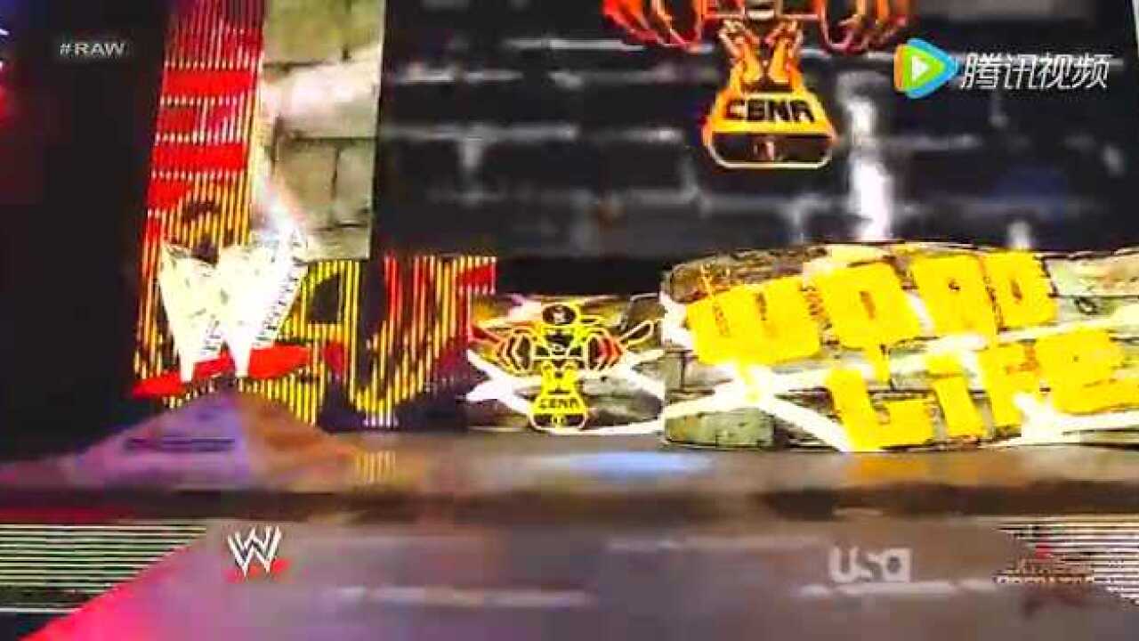 WWE巨星约翰塞纳最“酷帅”的出场 出场音乐为自己说唱歌曲!