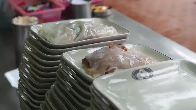 中国街头食品:广州银记肠粉!吃了让你回味无穷!