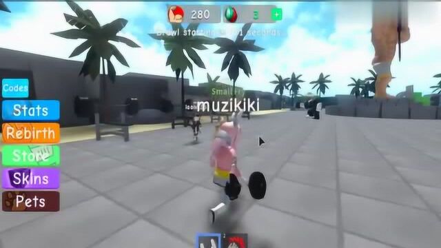 木子秋Roblox《健身房模拟器》坚持锻炼身体棒棒喔! 这个是增肥模拟器