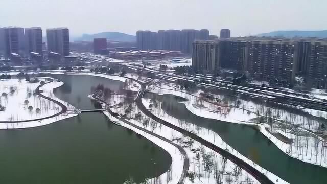 航拍中国:仙林湖2019瑞雪