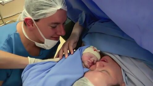 产房实拍孕妇艰辛生产过程，剖腹产妈妈的付出绝对配得上伟大二字！