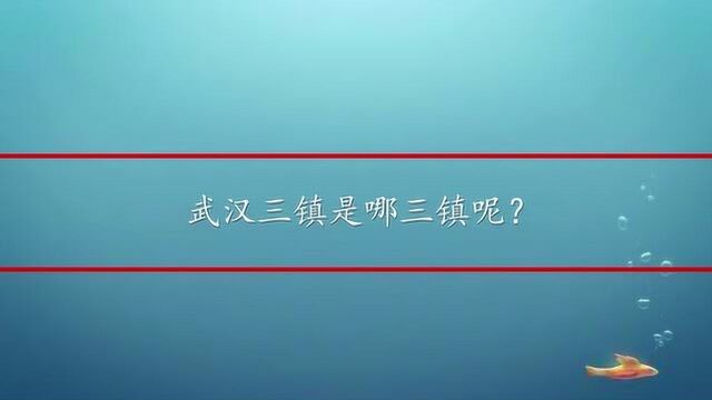 武汉三镇是哪三镇呢?