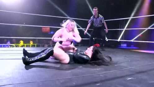 美女摔跤比赛，这重量够力！