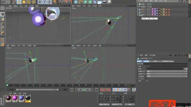 影视后期C4D培训教程031天映频道第二分镜头的制作方法