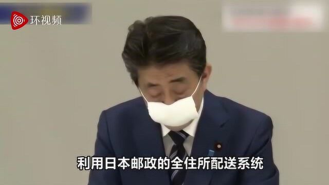 安倍:政府给全国住户发布口罩,一家2个