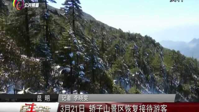 3月21日 轿子山景区恢复接待游客