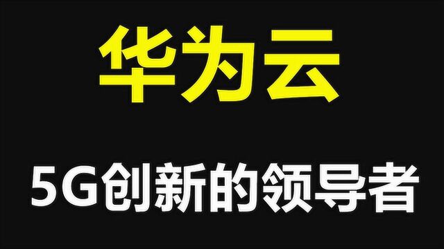 TA是互联网创新背后的力量,5G创新华为云全面出击