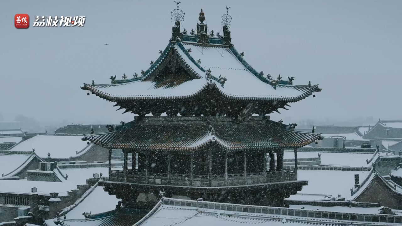 古城冬韵!平遥二月飞雪电影感拉满