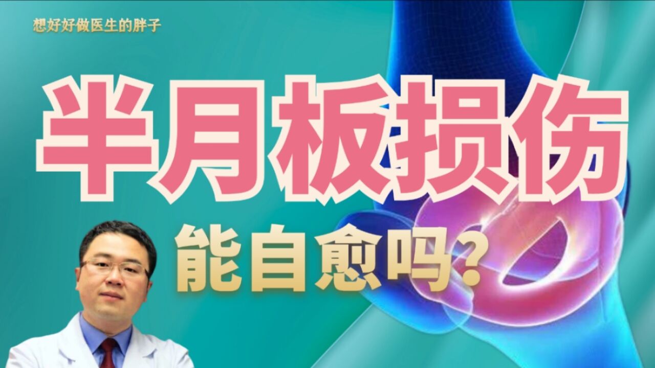 半月板损伤,能自我愈吗?医生:要看它具体损伤到什么程度