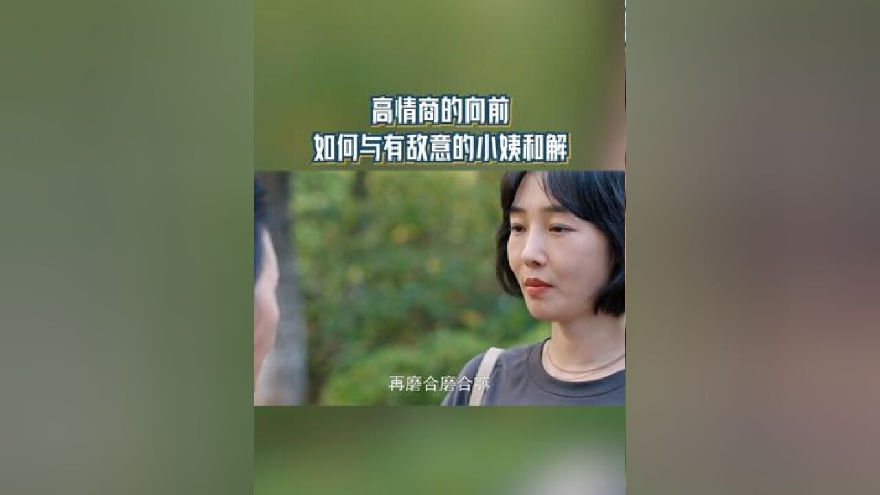 高情商的向前 如何与有敌意的小姨和解